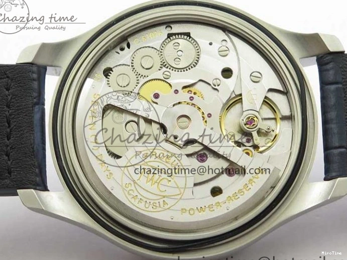 MIROTIME 0116 Supportive Big Pilot IW501008 “Boutique London” SS ZF Best Edition Blue Dial on Blue Leather Strap A 7106